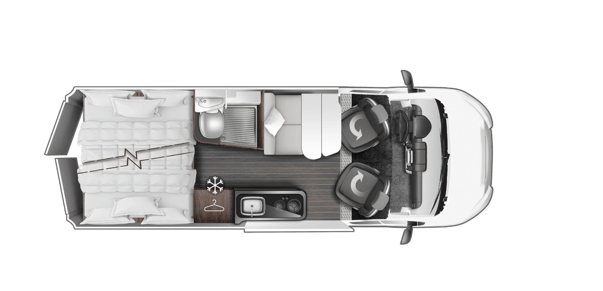 Roller Team Livingstone 5GO 2026 Campervan Rental Estonia - at Tabasalu alevik · Harju County from 95 € / day - Picture 6