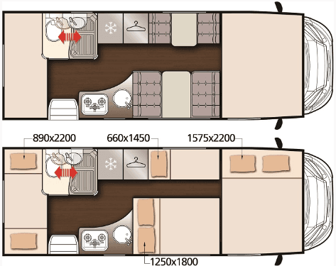 McLouis Glamys 322 2026 Family Bunkbed Motorhome Rental Estonia - at Tabasalu alevik · Harju County from 115 € / day - Picture 6